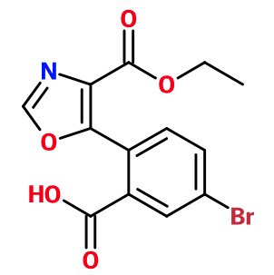 (image for) MCYO0670 5-Bromo-2-(4-(ethoxycarbonyl)oxazol-5-yl)benzoic acid